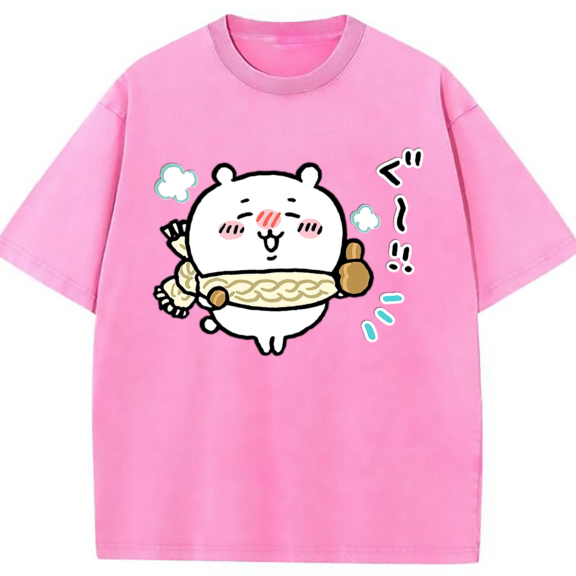 （画像用） ちいかわ ちいかわ Chii-kawa chiikawa 綿100% ヴィンテージ風 半袖Tシャツ（フロントプリント）
